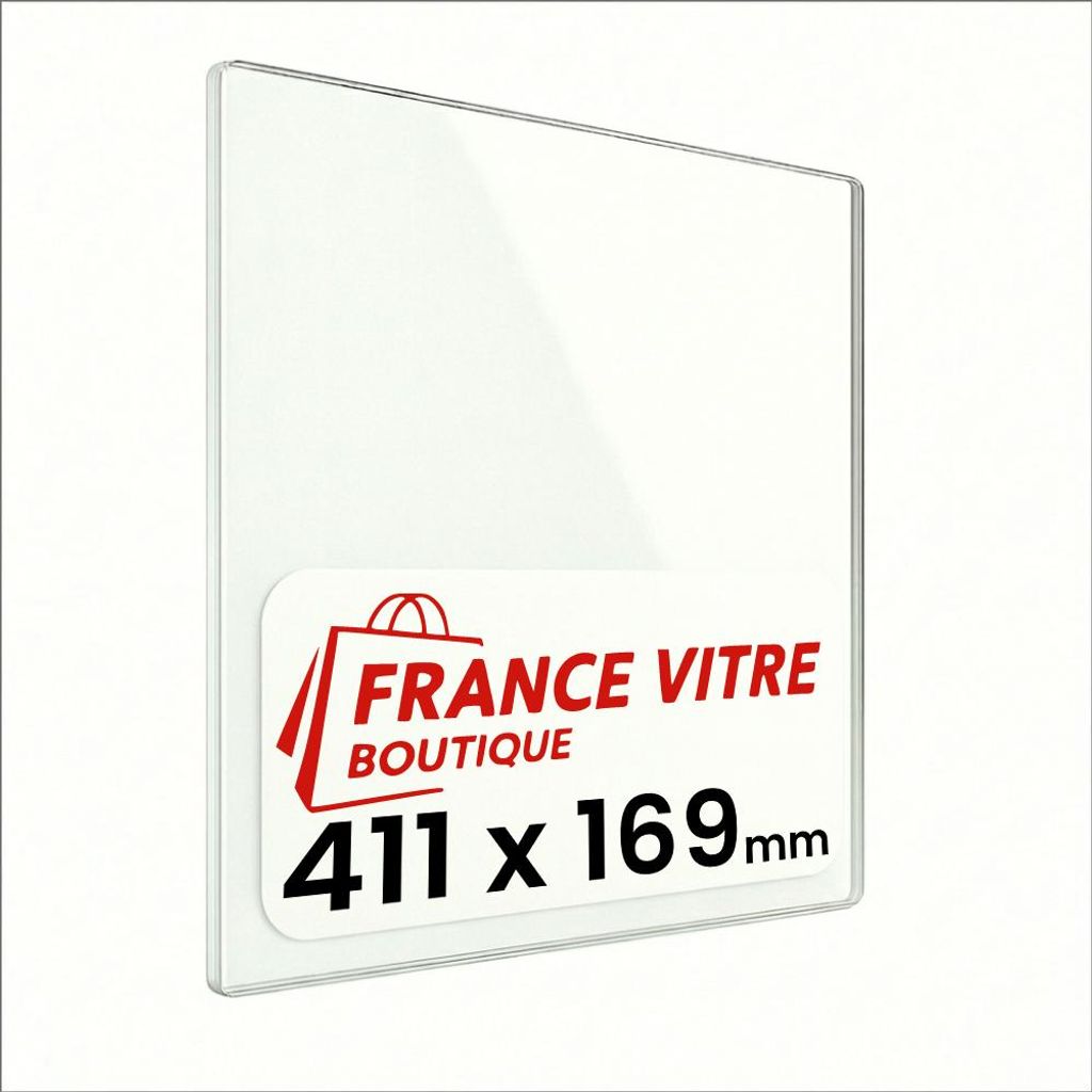 DOVRE - modell : 2900-vgv-vitre-laterale - 411 x 169 x 4 mm - Kaminglas - Ofenglas - Ersatz-Kaminscheibe - feuerfestes Glas - France Vitre