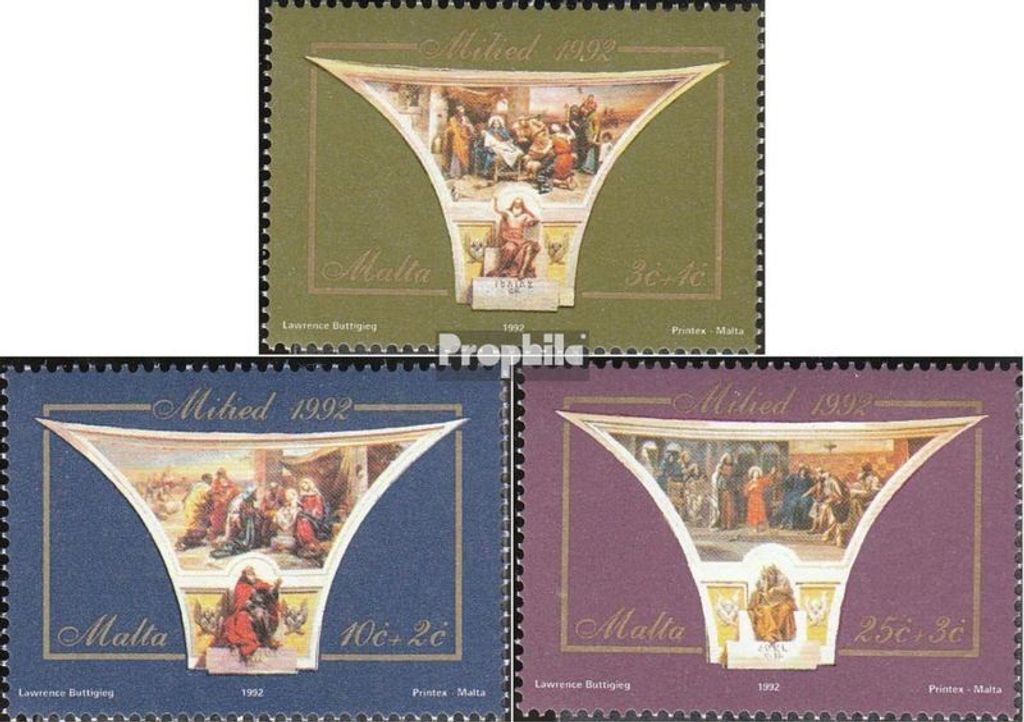 Briefmarken Malta 1992 Mi 897-899 (kompl.Ausg.) postfrisch Weihnachten