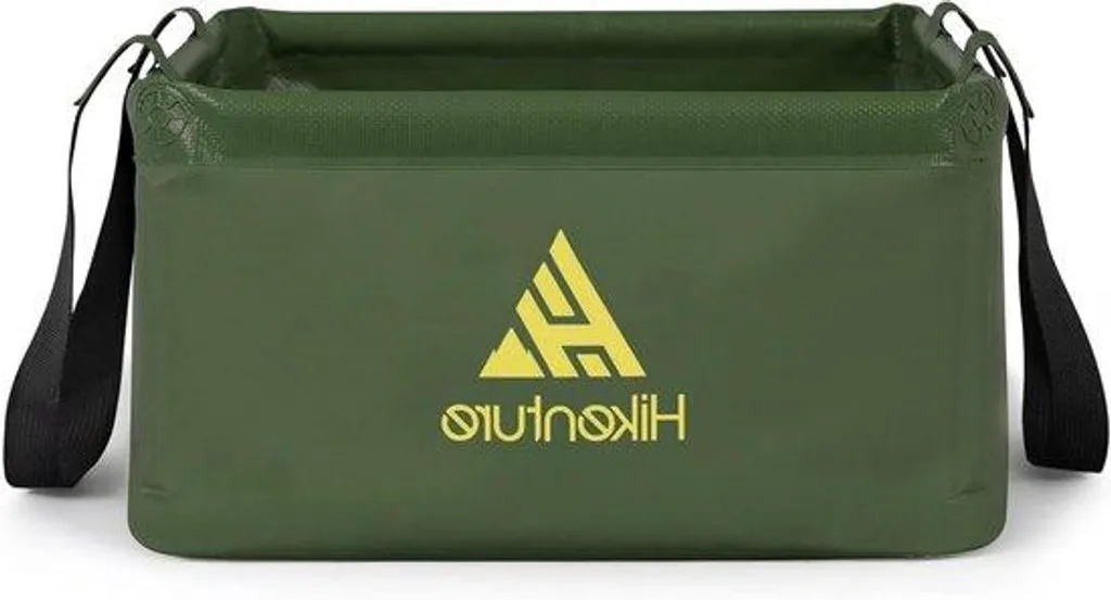 Seau pliable 20L haute résistance avec poignées renforcées coloris vert
