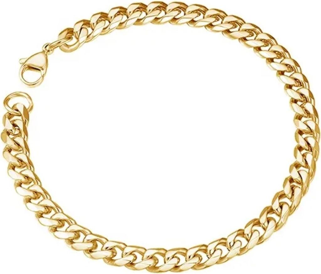 Elegantes Bertin Armband in Gold - 22cm Edelstahl KP34583