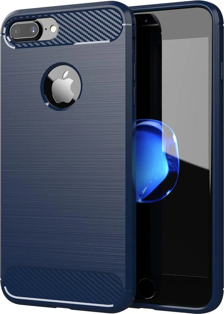 Custodia Cadorabo iPhone 7 Plus / 7S Plus TPU Blu - Cover Protettiva