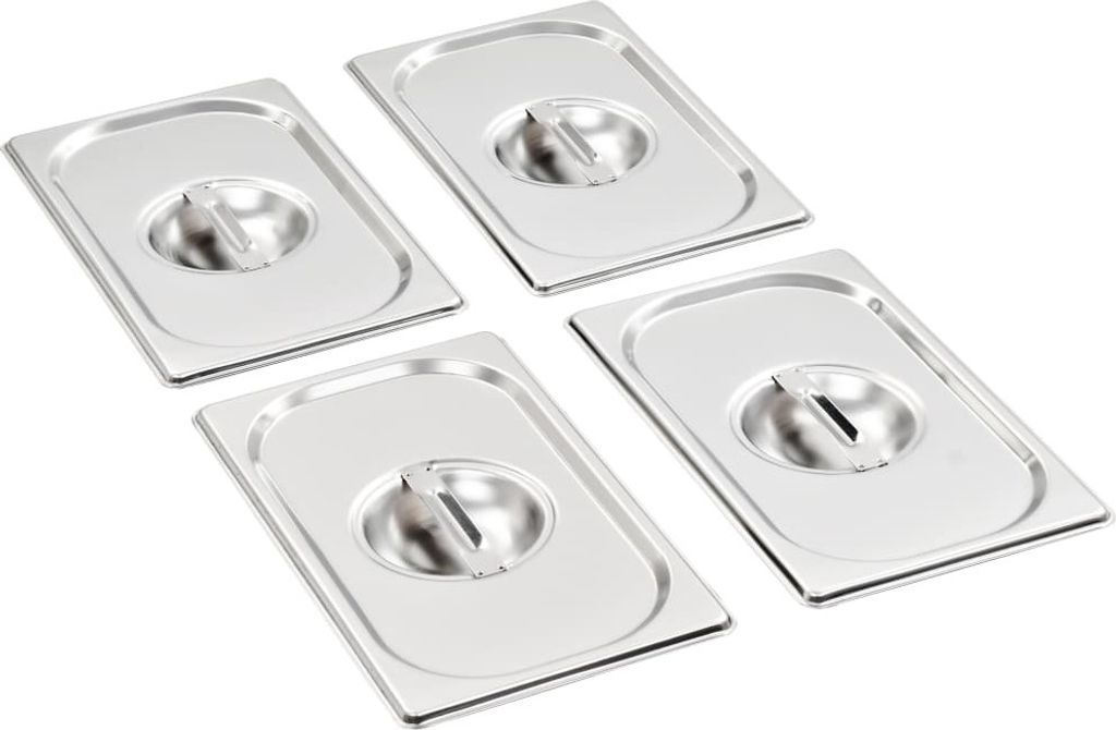Deckel für GN 1/4 Behälter 4 Stk. Edelstahl