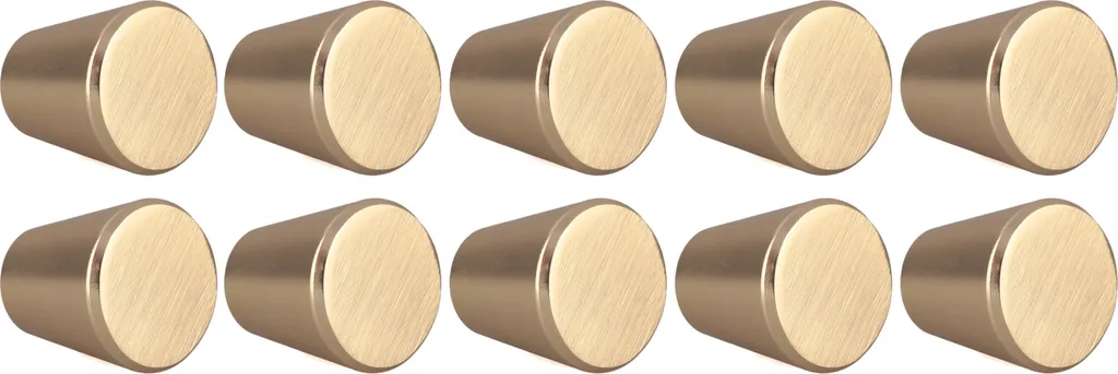 Pomelli di Design KEGEL Oro Spazzolato - Lusso Berlin 10 Pezzi