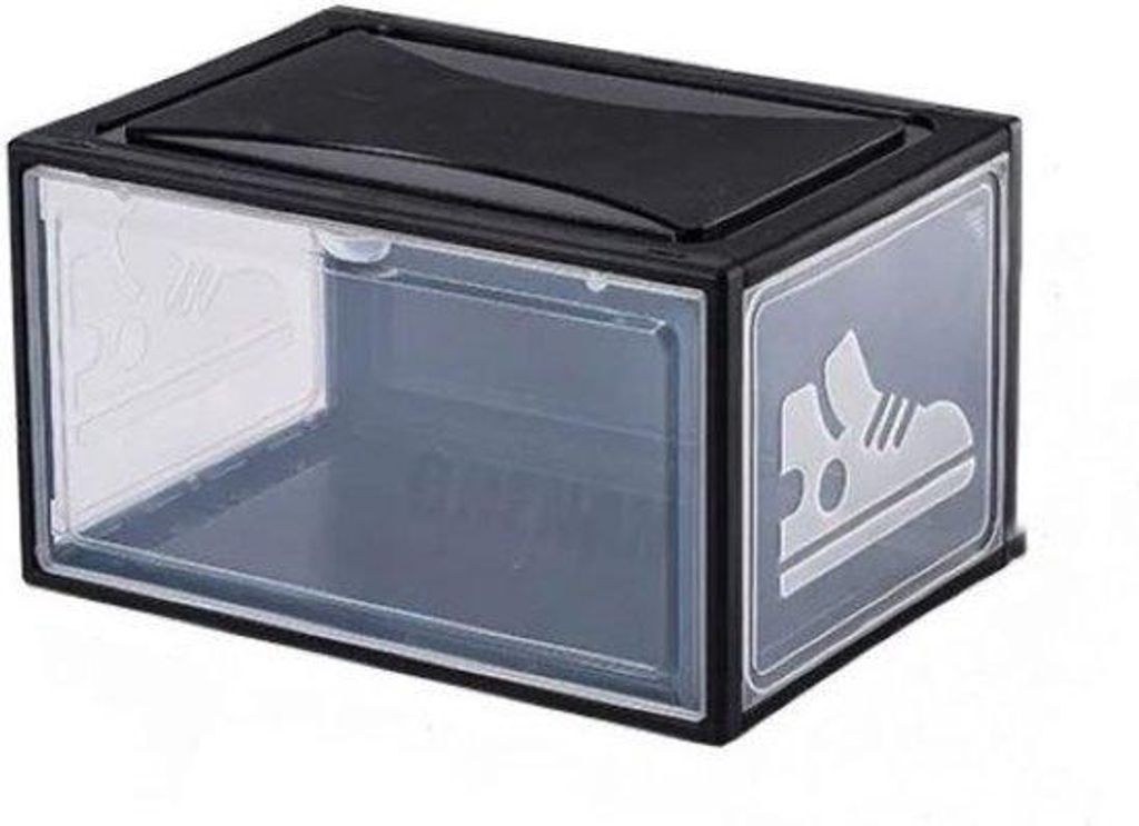 Kleiderschrank aus Hartplastik - Stapelbare Schuhboxen - Weiß