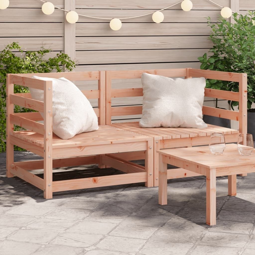 Möbel Garten-Ecksofas 2 Stk. 70x70x67 cm Massivholz Douglasie - Gartenstühle 837912