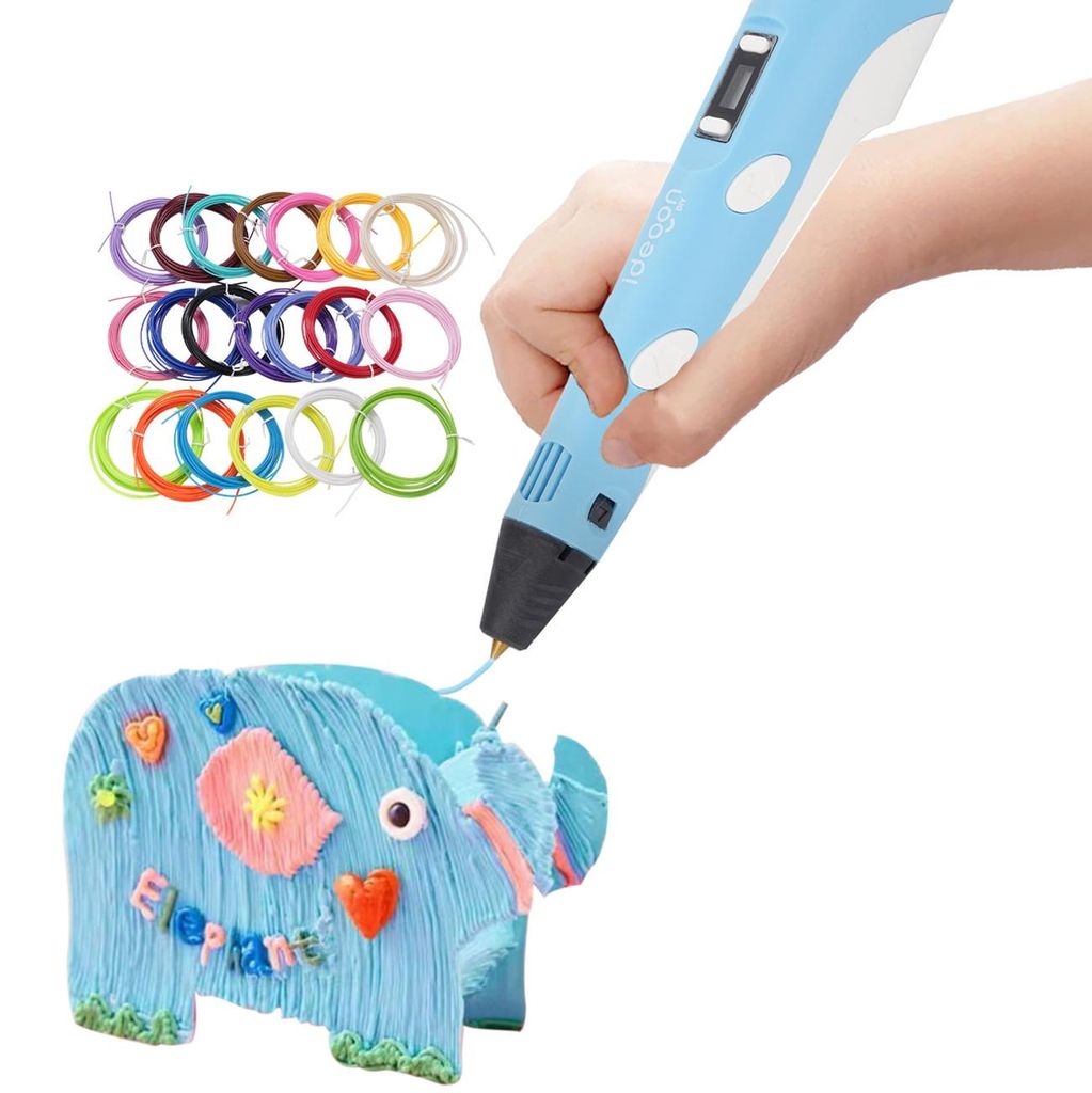 3D-Drucker-Stift USB inkl. 20 bunte PLA-Filamente: Produktbild 