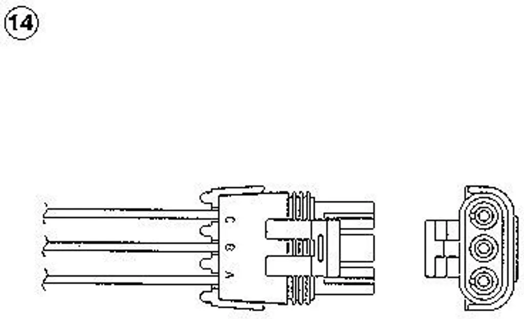 Sonde Lambda NGK 91204 - Pièce OE 90509169 pour Opel Sintra et Vectra B