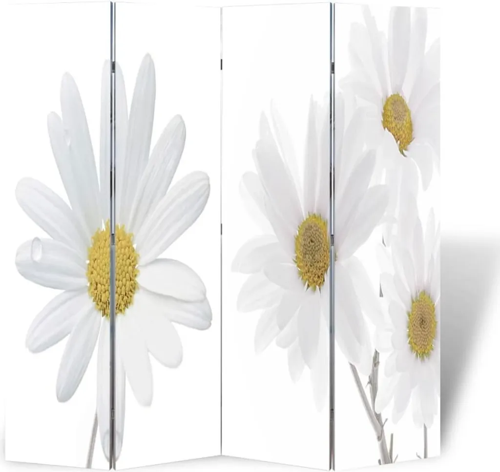 Séparation de pièce 160x170 cm pliable motif floral - Panneau occultant