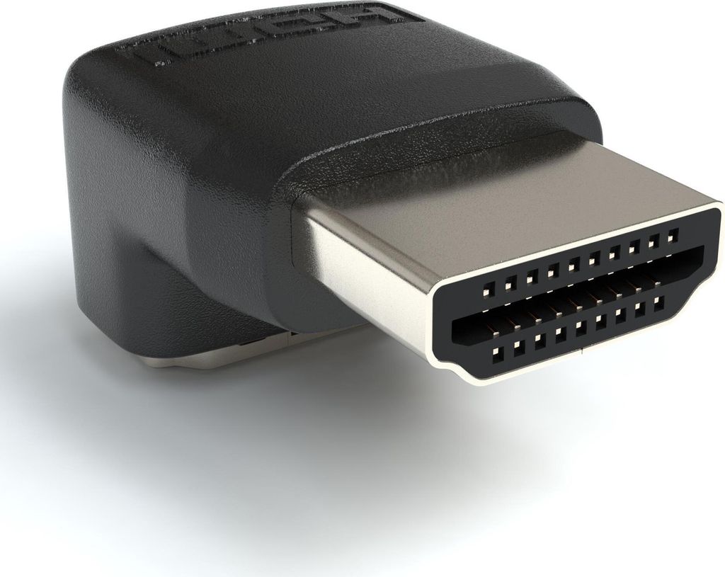 HDMI Winkel Adapter | 90° Rechter Winkel | HDMI A Buchse zu HDMI A Stecker