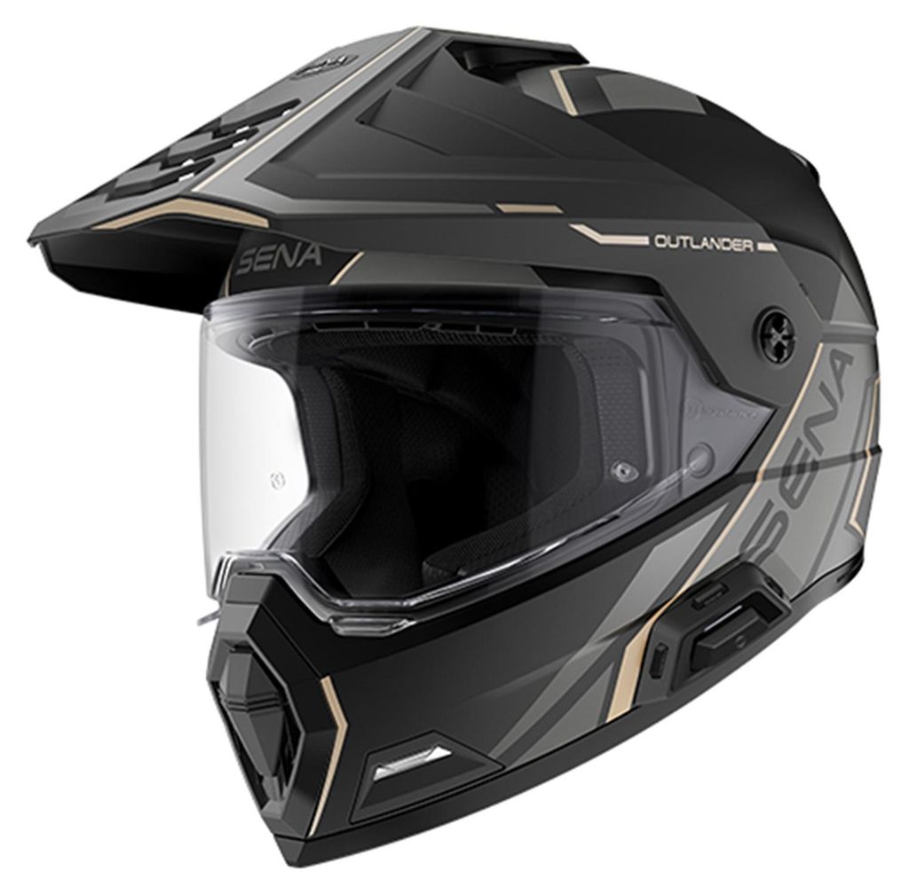 Sena Helm Outlander, matzwart - maat M Productafbeelding 