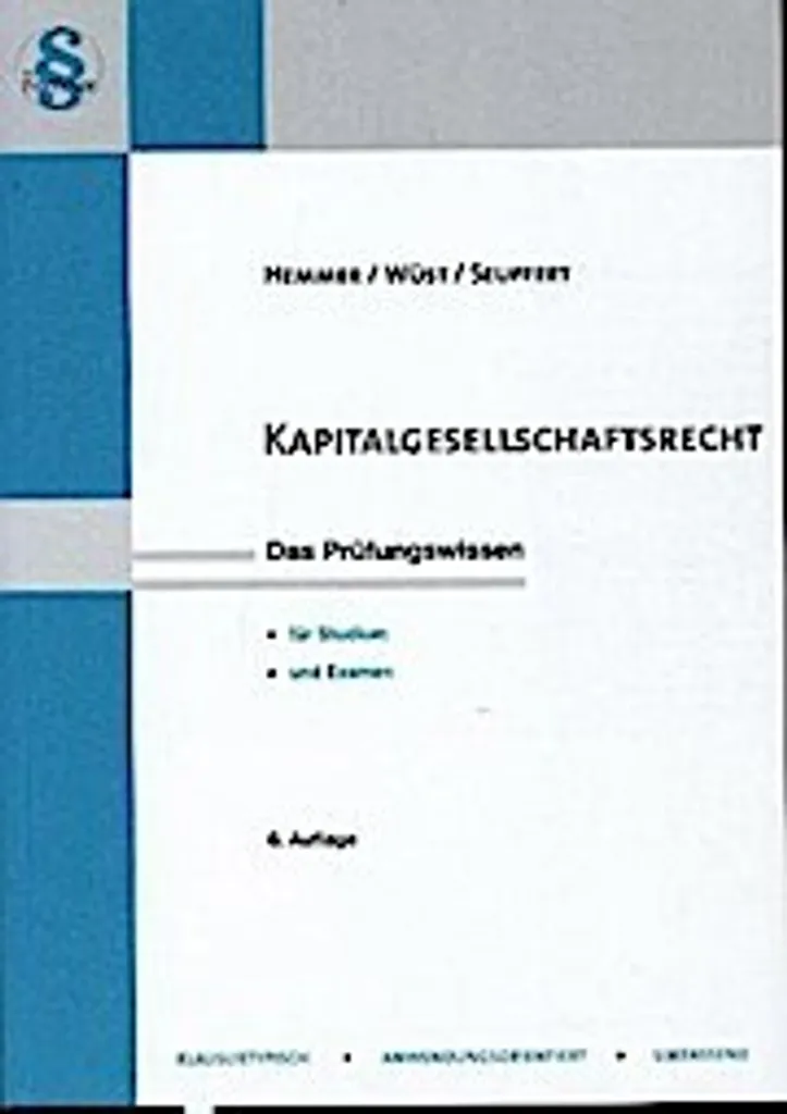 Kapitalgesellschaftsrecht Guide Pratique pour Avocats et Juristes d'Affaires