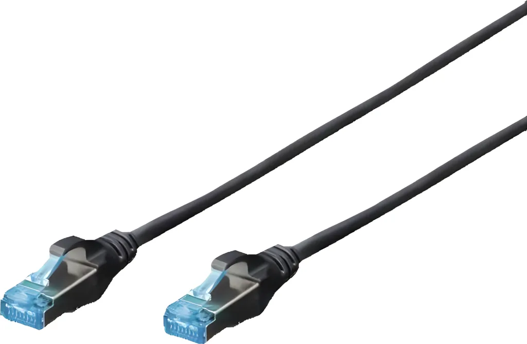 DIGITUS cavo patch RJ45 SF/UTP Cat5e 1,00m sch. leva di protezione polybag