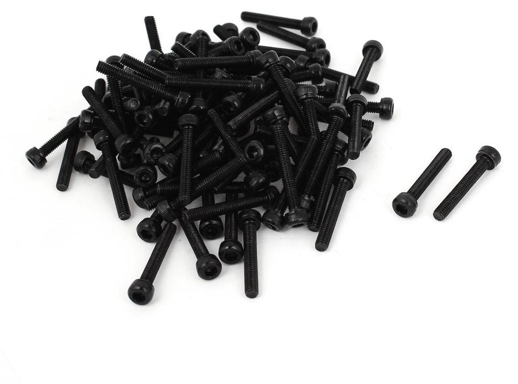 100 Stš¹ck Zylinderkopfschrauben M3?x 20mm Innensechskantschraube?Sechskantschraube Socket Head Gap Maschine Schrauben Schwarz