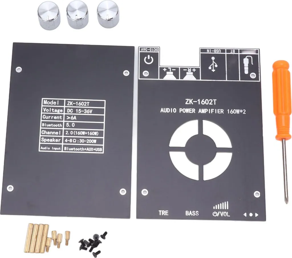 Module amplificateur audio Bluetooth HD 2x160W DC15-36V