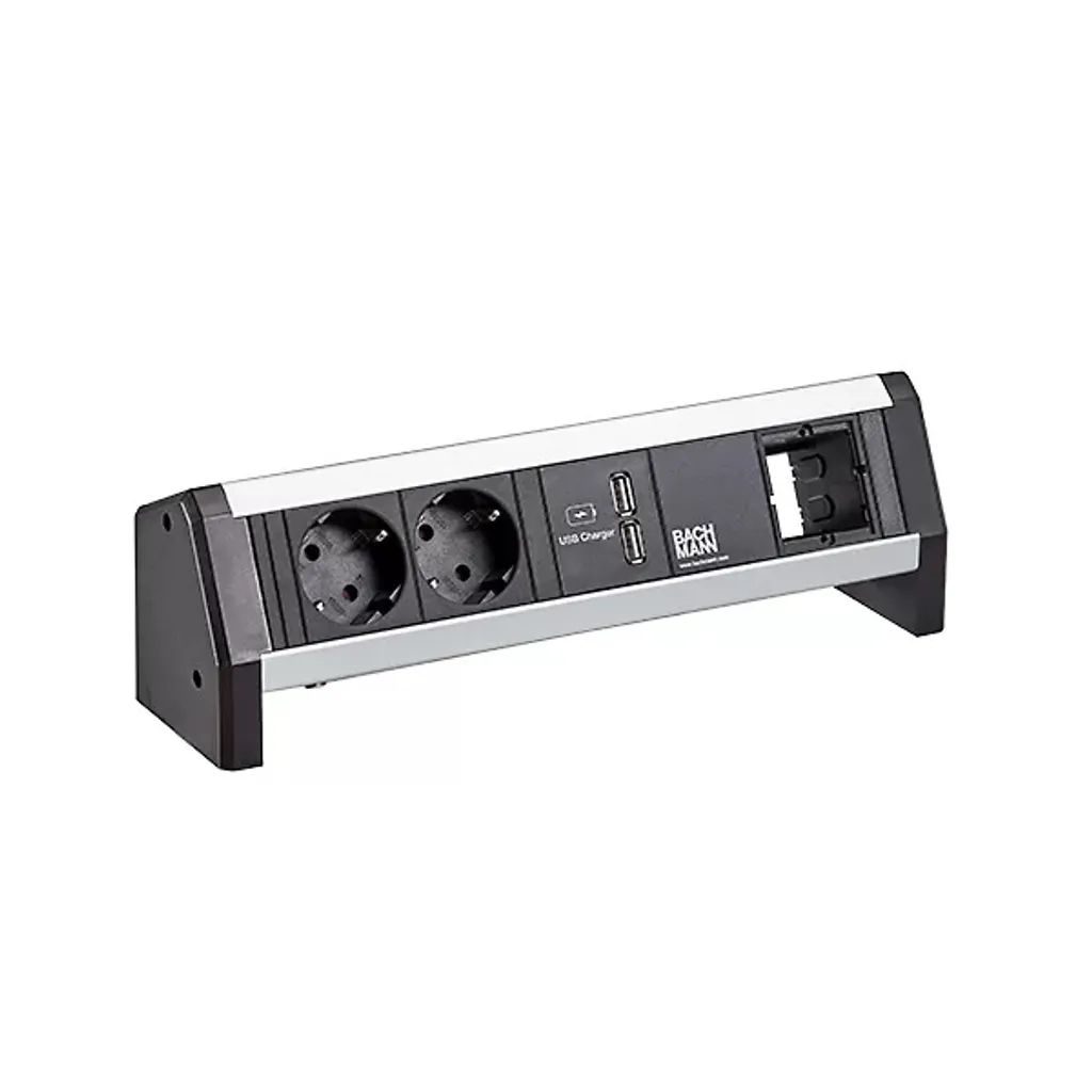 Bloc Multiprise de Bureau avec USB et 2 Prises - BACHMANN DESK GST18