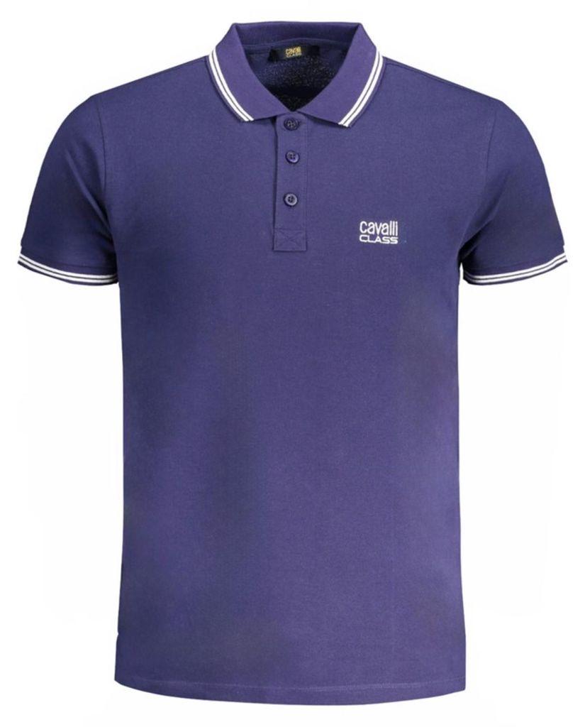 Cavalli Class Herren POLOSHIRT Blau QXT64YKB002_BLNAVYW : Größe - M Größe: M