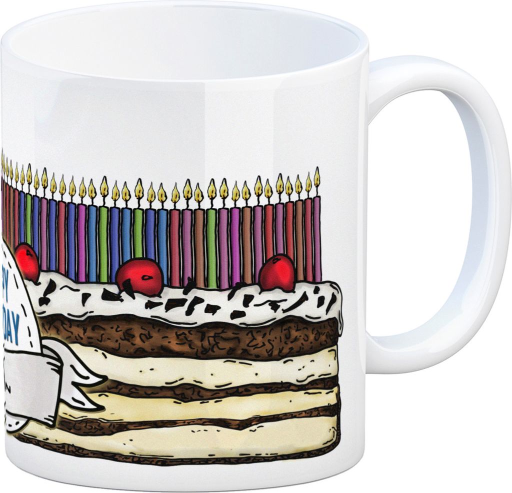 Geburtstagstorte Kaffeebecher zum 71. Geburtstag mit 71 Kerzen Tasse Becher mug