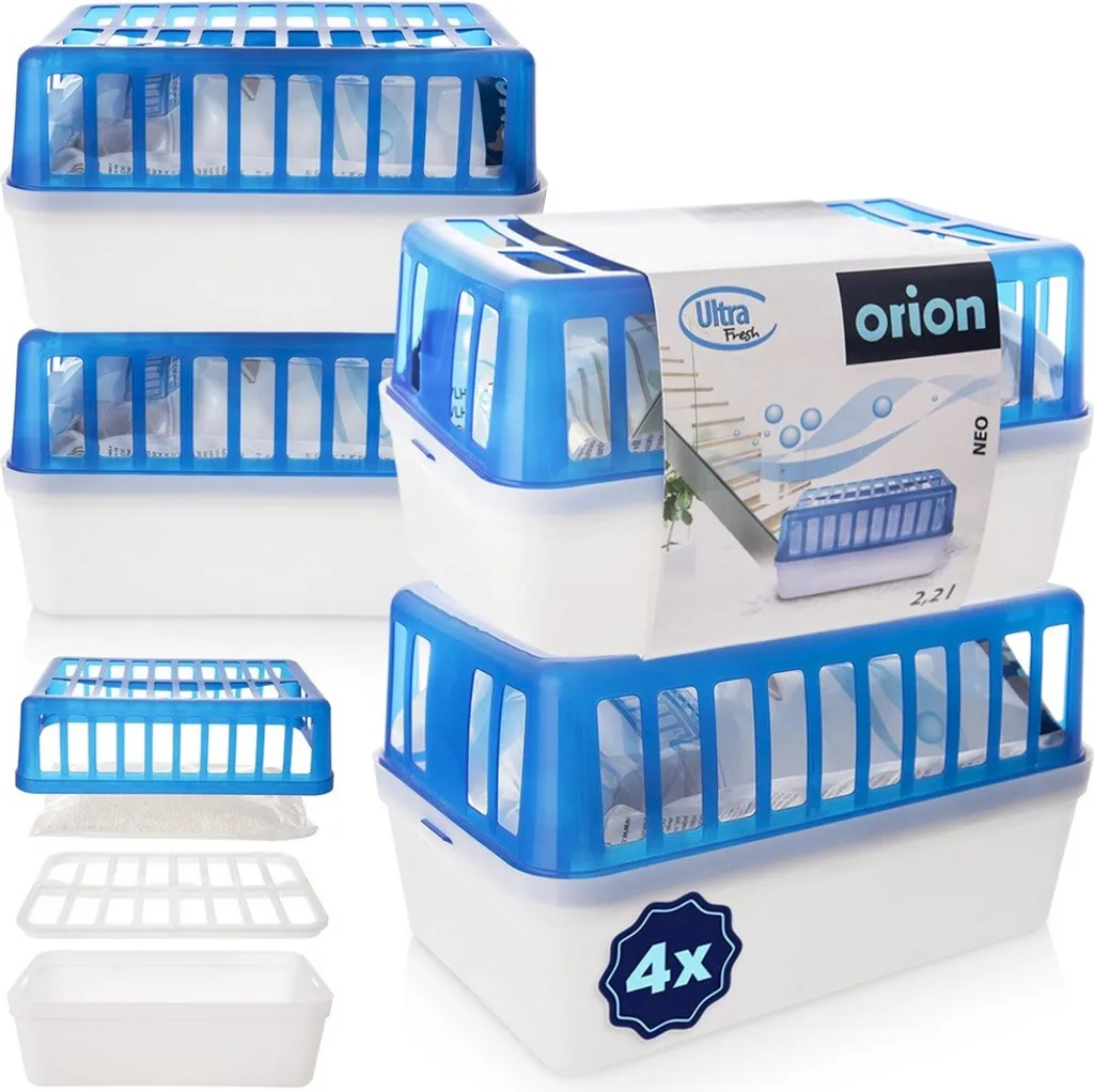 Orion Assorbitore di umidità Deumidificatore Deumidificatore XXL ULTRA FRESH 2,2 L 4 pz.