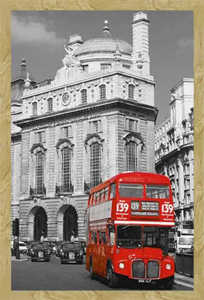 Set Poster Londra + Cornice Faggio 61x91.5 Shinsuke® - Qualità Professionale