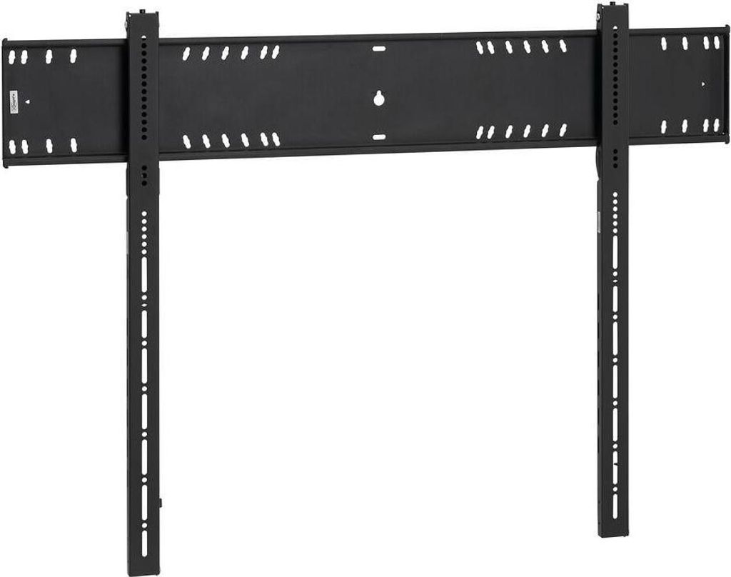A black TV wall mount is shown against a white background.