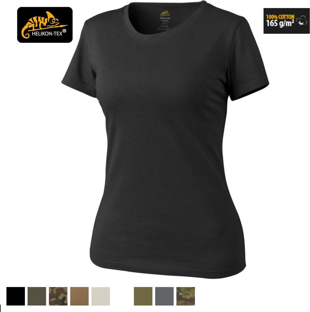 Helikon-Tex Damen-T-Shirt – Baumwolle – in mehreren Varianten erhältlich, Größe:S, Farbe:PL Woodland