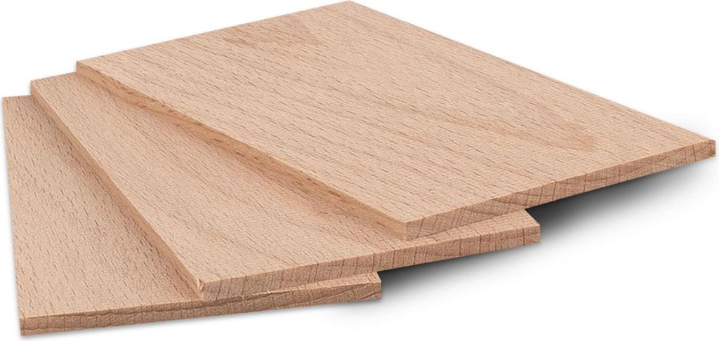 Metrie | Bh080A Bastelbrett Buchenholz | 80 x 60 x 3 mm Produktbild 