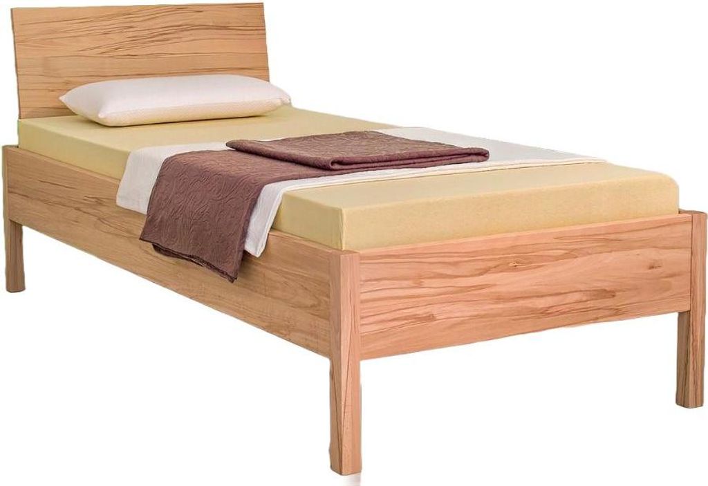 Doppelbett Anika 200x200 Metallfrei Buche mit Kopfteil