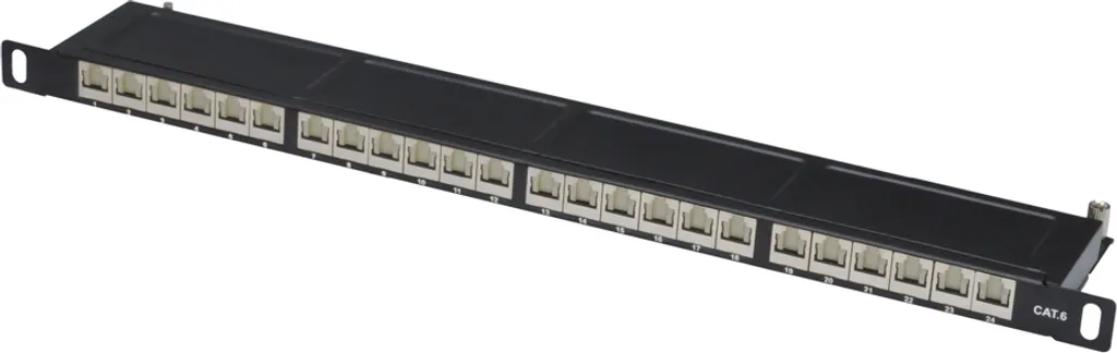 Patch panel 24 ports Cat6 blindé idéal pour optimiser un rack 19 - 6