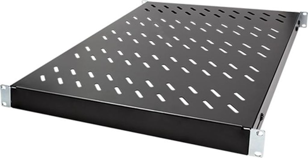 LogiLink 19" Fachboden 1 HE verstellbar (T)1.000 mm schwarz