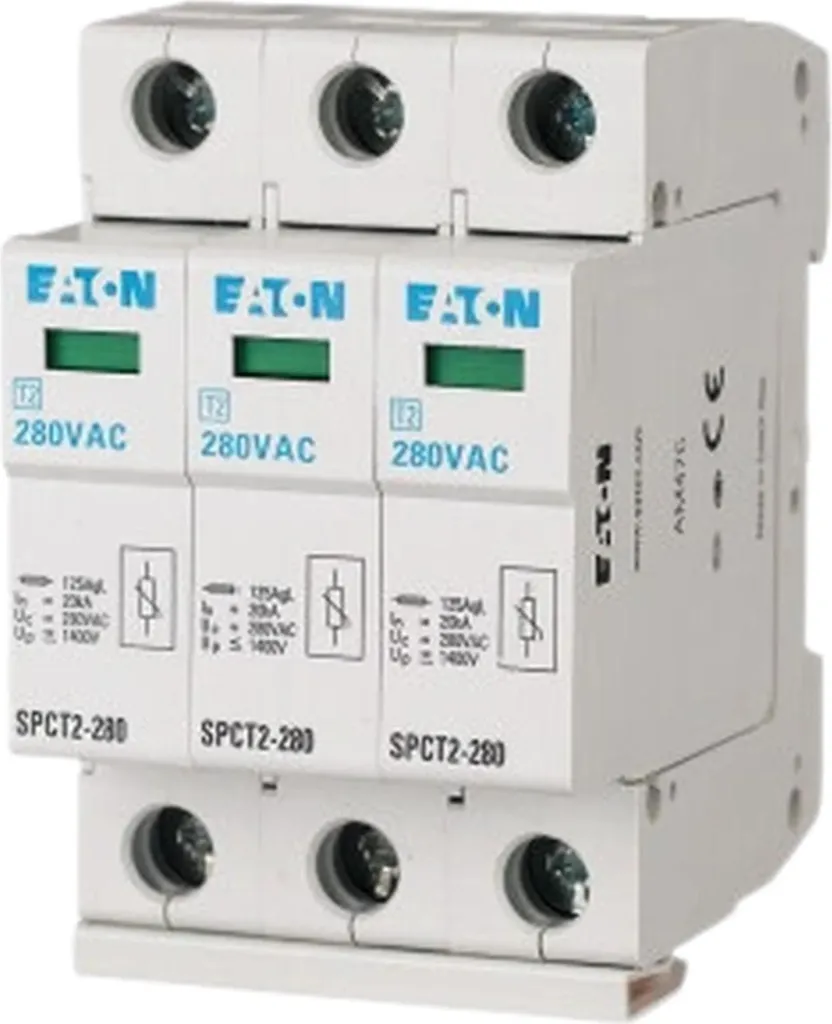Parafoudre Eaton 3 Pôles 280V - Évitez les Pannes liées à la Foudre 3 TE