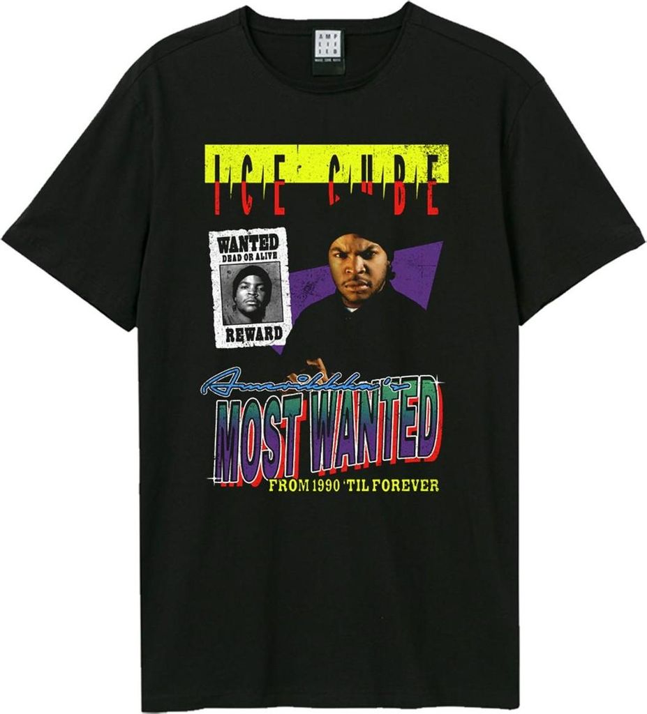 Amplified - "Amerikkka's Most Wanted Bootleg" T-Shirt für Herren/Damen Uni GD4028 (L) (Schwarz)