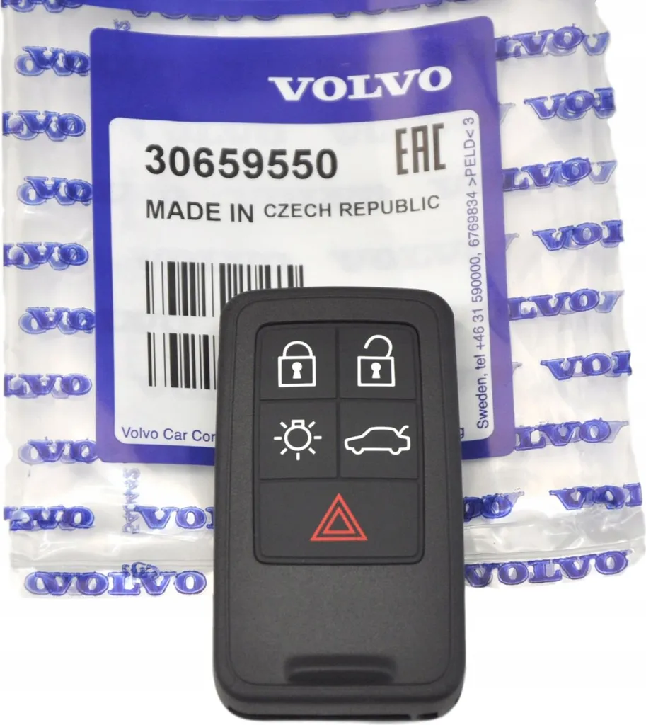 Clé à Programmer pour Volvo V70 XC70 OE 30659550 Double de Clé de Sécurité