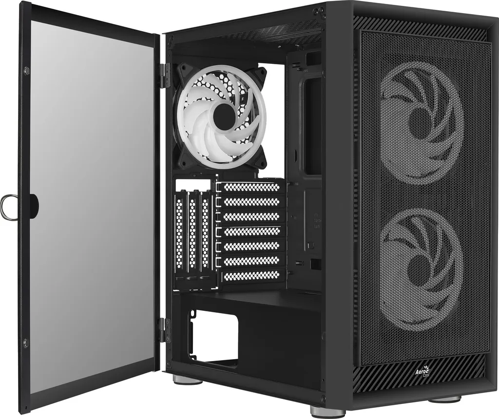 AeroCool Graphite V3 Case Gaming: 3 Ventole 14cm ARGB e Airflow Top - 13