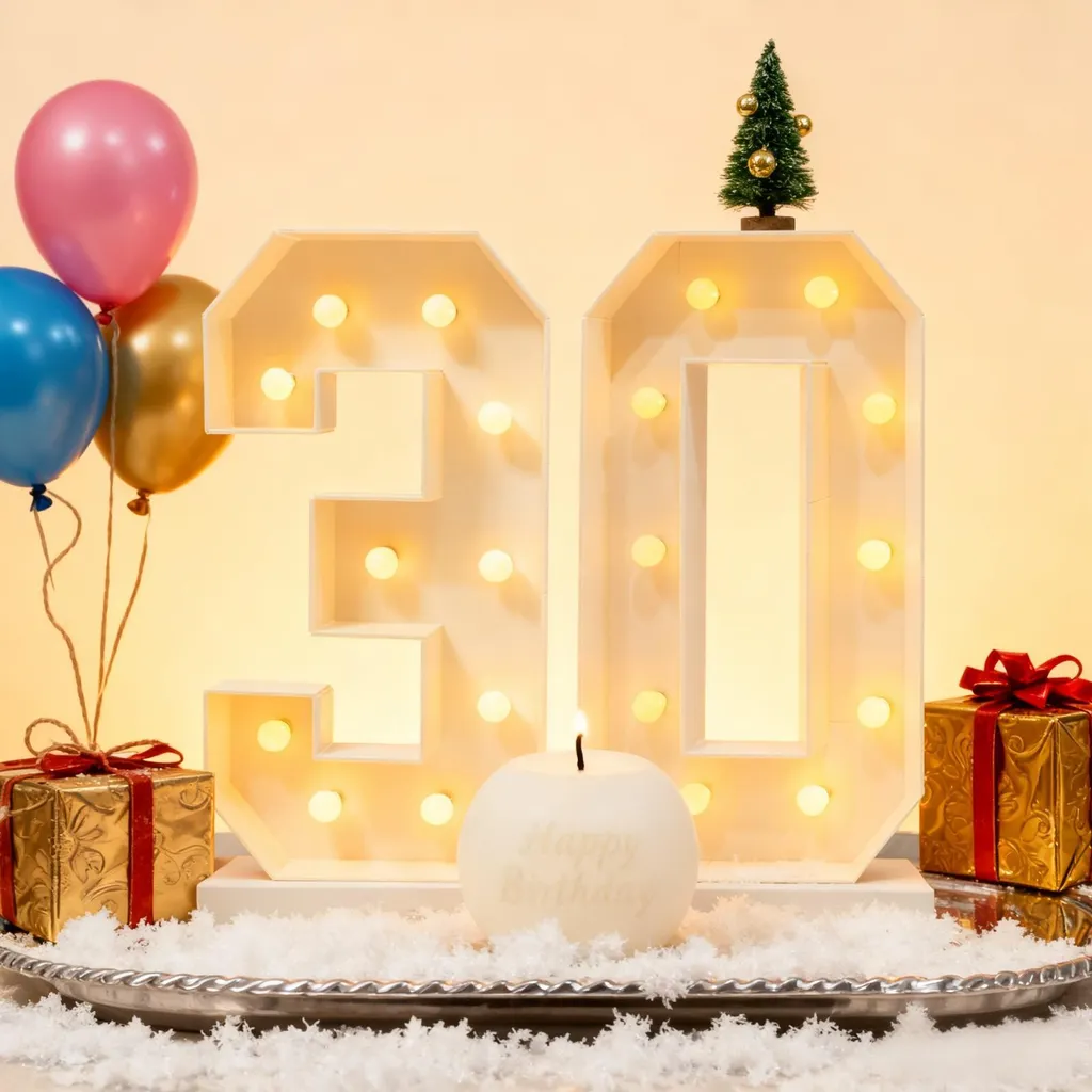 Chandelier à piles 100 cm sans câble : la solution déco 20 LED nomade - 2
