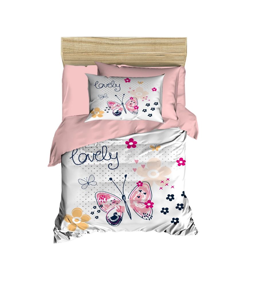 L'Essentiel Linge de Maison, PH130, Baby-Bettbezug-Set, Rosa, 100 x 150 cm