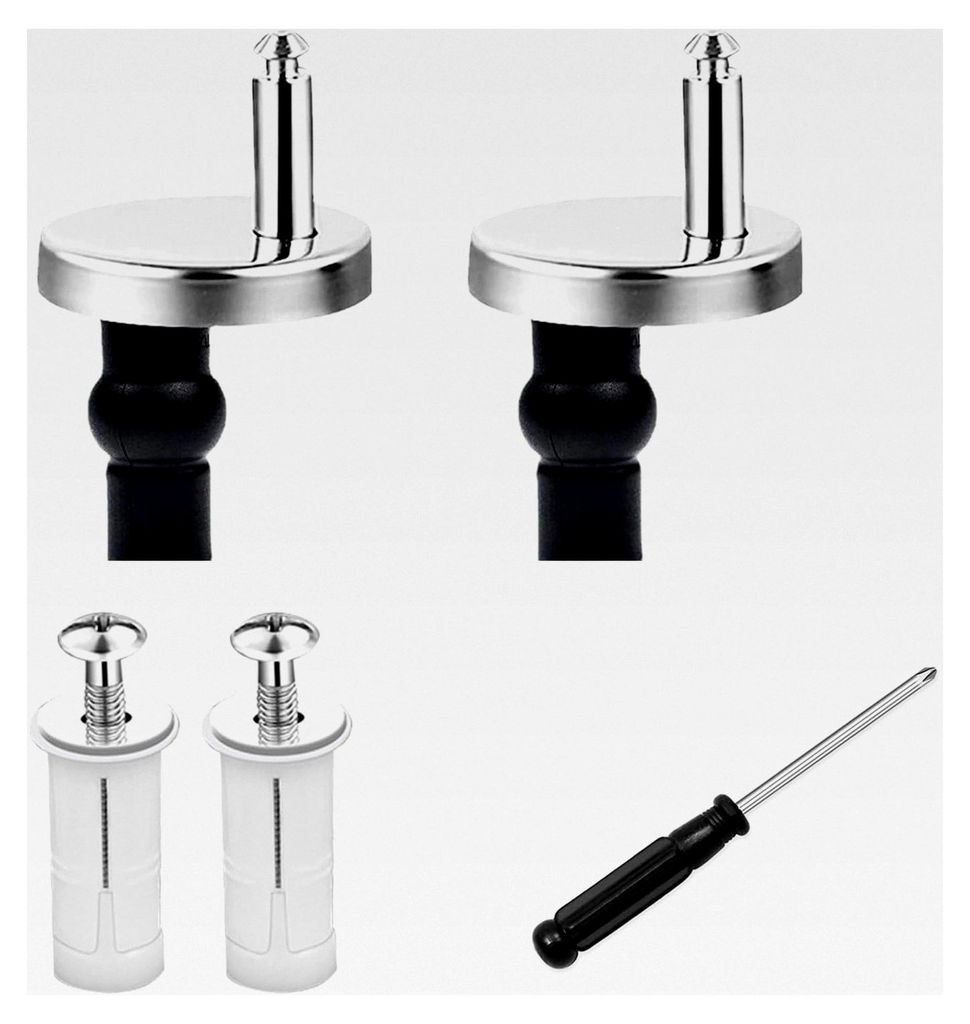 5 Stück Toilettendeckel Befestigung, Lösen verhindern Toilettensitz Befestigung, Edelstahl Scharnier Reparatur für WC-Sitz und Klodeckel, univer...