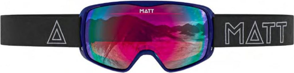 MATT Skibrille Ski Collection Kompakt Maske Türkis - Blau mit Lila