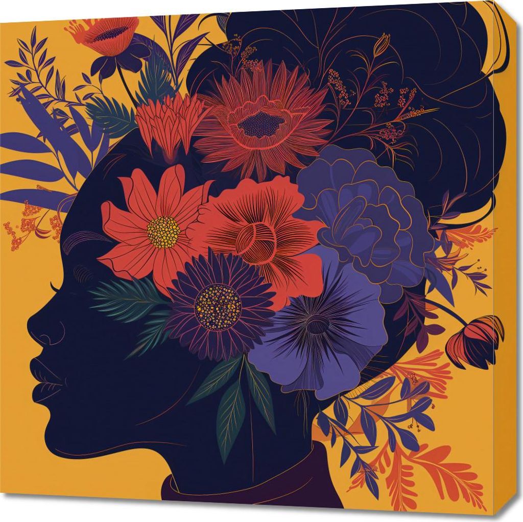 Bild 60x60cm Botanische Muse