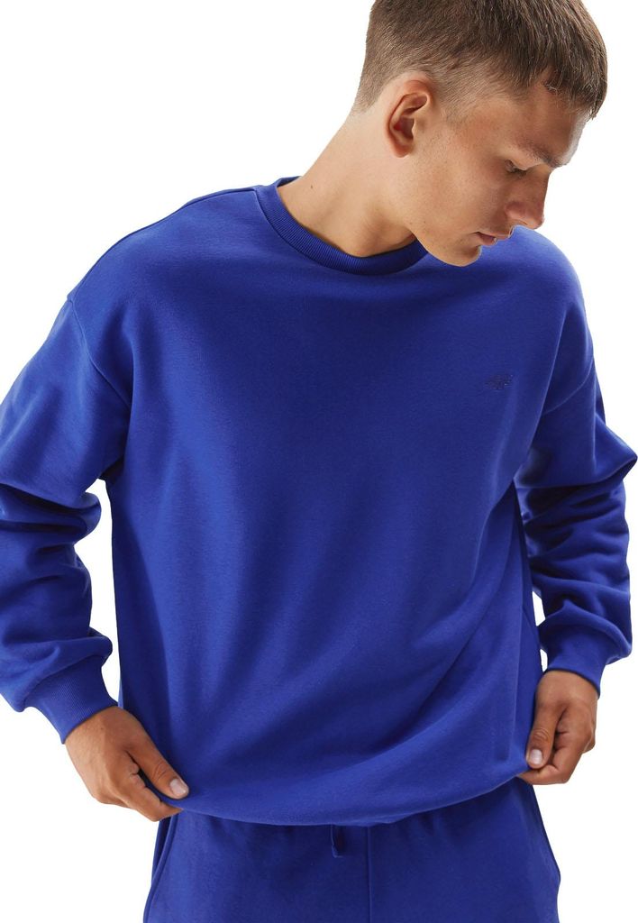 4F Uni Oversize Sweatshirt Kobaltblau XS - Klassisch & Vielseitig