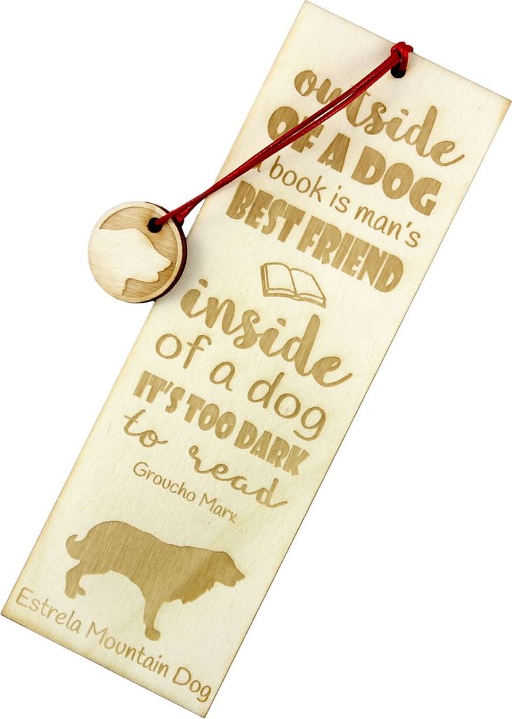 Serra da Estrela Berghund, Cão da Serra da Estrela - Lesezeichen mit Hund, personalisiertes Lesezeichen, Geschenk für Bücherwurm von der Marke A...