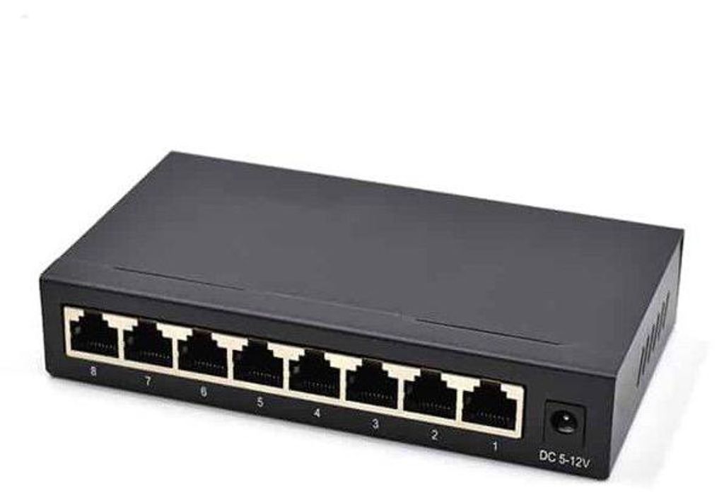 Netzwerk-Switch – 8 Gigabit-Ports – Unmanaged – Metallgehäuse
