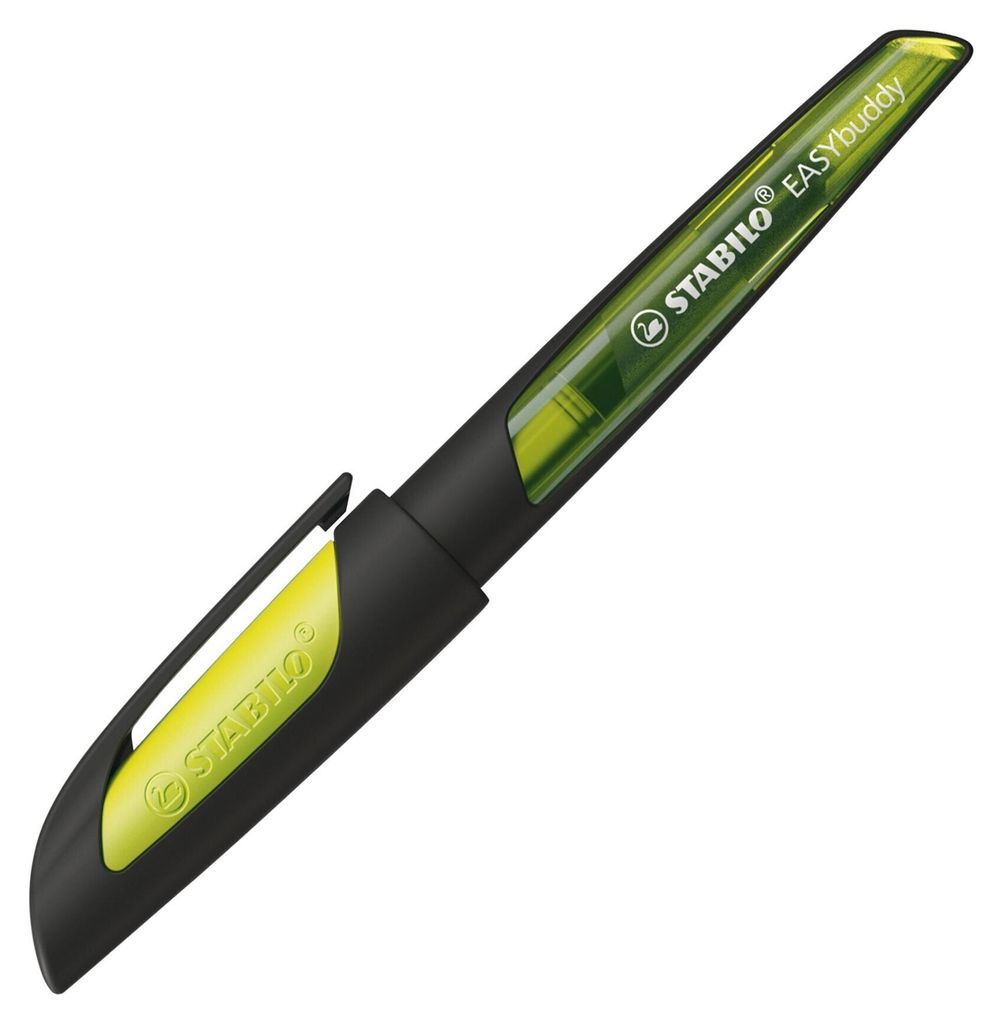STABILO Schulfüller STABILO® EASYbuddy, M, schwarz/limette, Immagine del prodotto 
