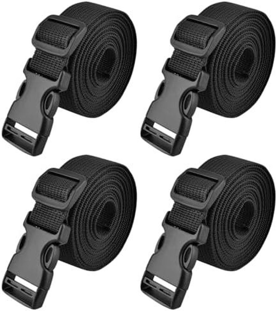 25mm Schwarz Nylon Gurtband mit Verstellbare Schnallen, 4 Produktbild 