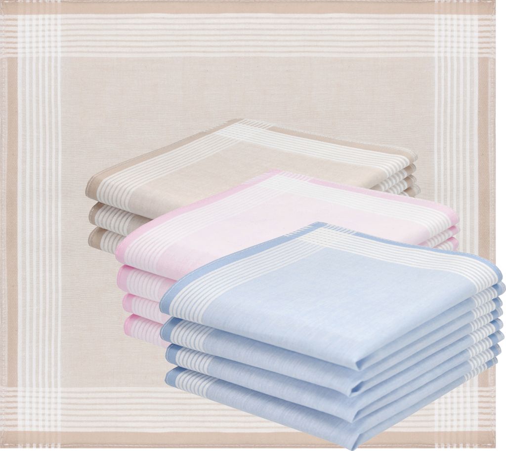 Betz 12er Damen Stoff Taschentücher Set Emma Größe ca. Produktbild 