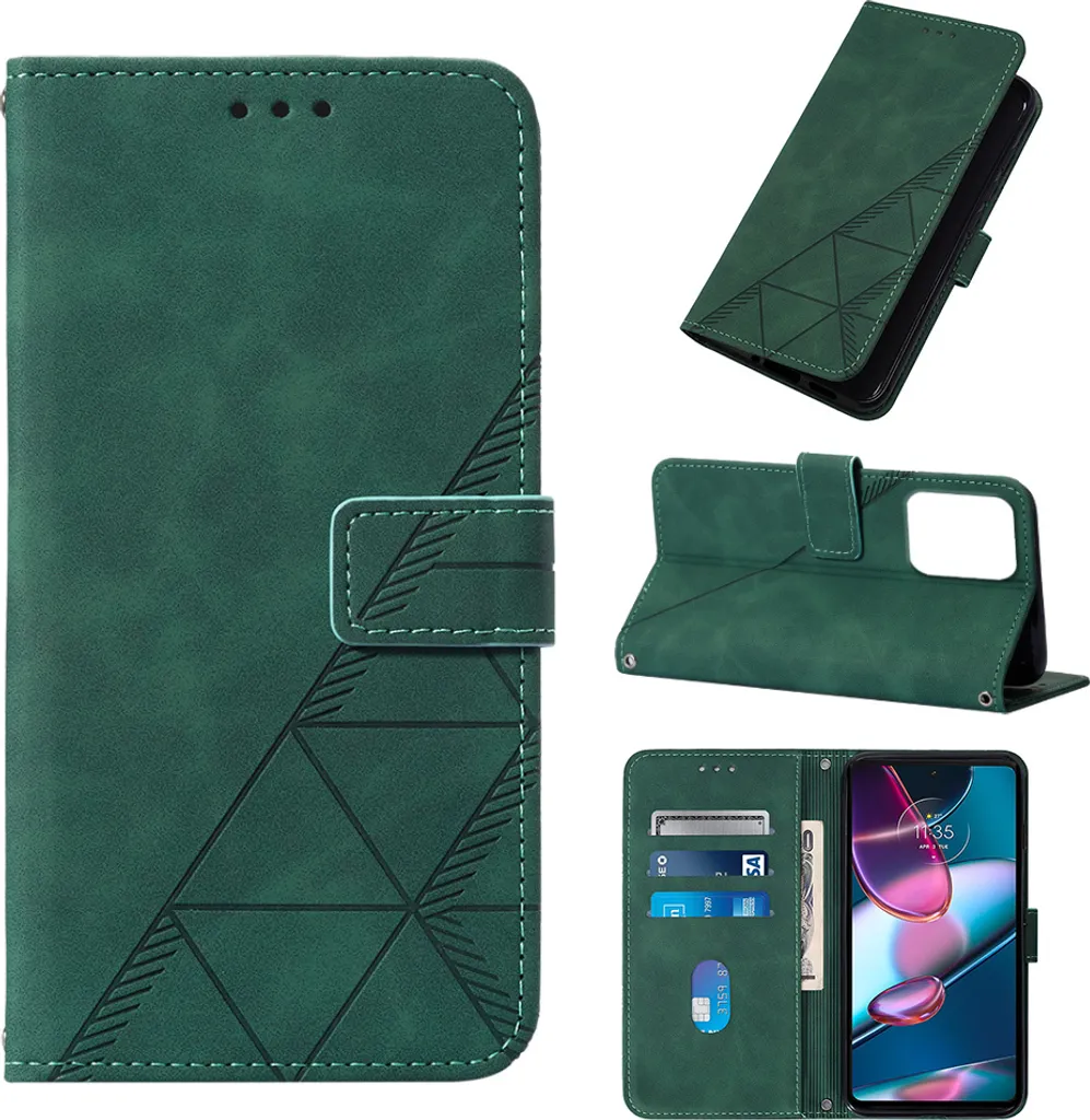 Cover Wallet Motorola Edge+ 2023 Verde: Professionale e Sicura