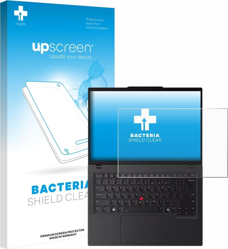 upscreen Schutzfolie für Lenovo ThinkPad P14s Gen 6 14.5" Displayschutz Displayschutzfolie Folie Klar antibakteriell