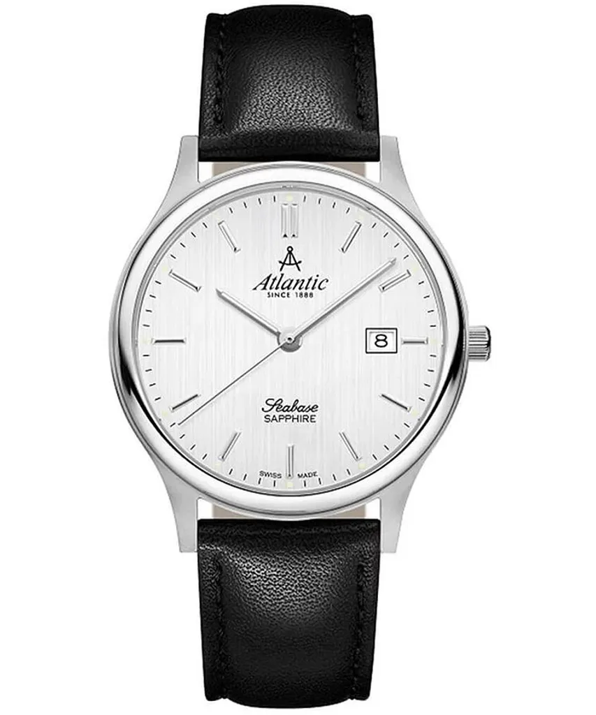Montre Atlantic 60343.41.21 Seabase noir classique pour homme chic