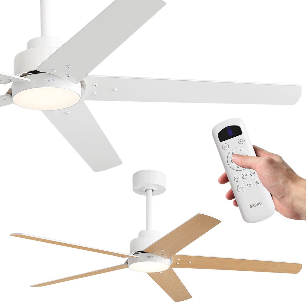 EBERG STX Deckenventilator mit LED 132 cm DC Fernbedienung Produktbild 