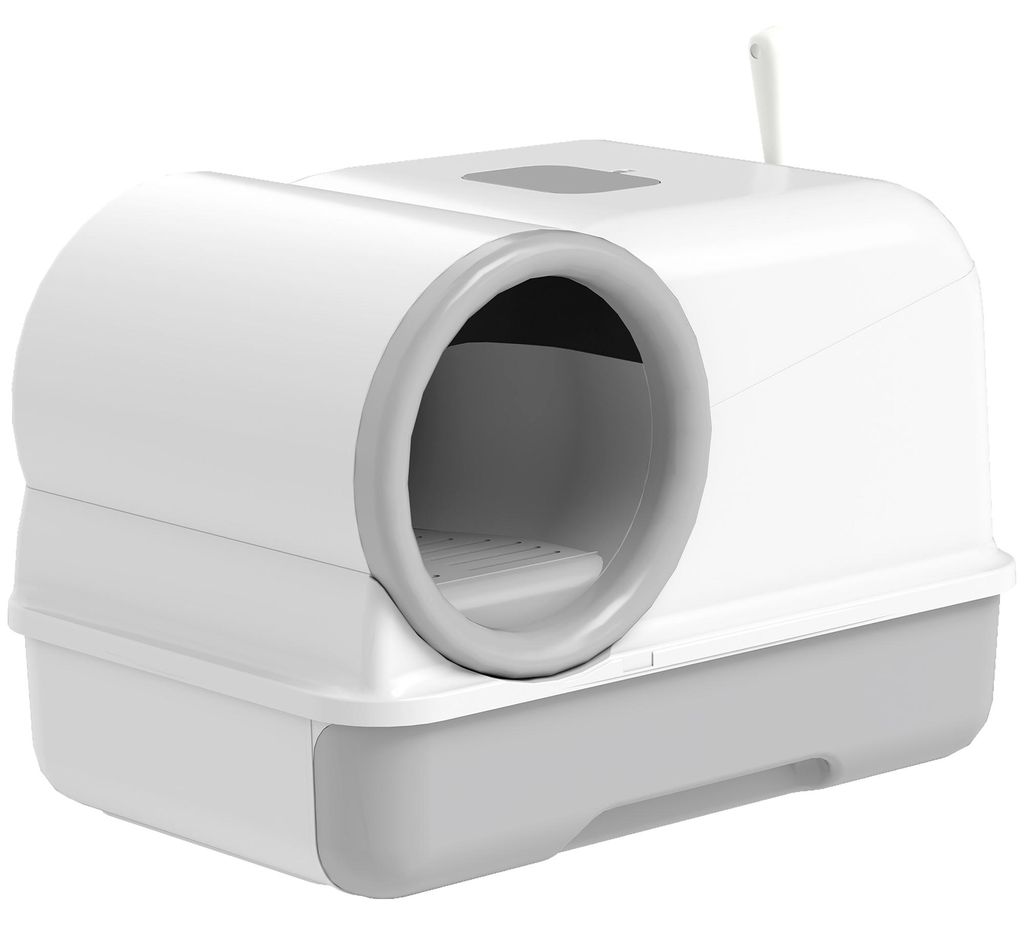 PawHut Katzentoilette mit Deckel Katzenklo mit Schaufel Produktbild 