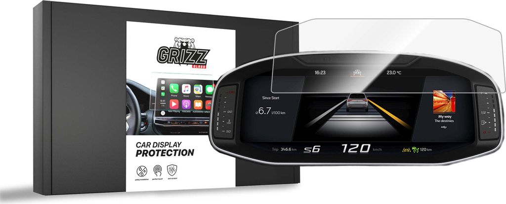 Keramische Autodisplayfolie für Seat Ibiza 5 Virtual Cockpit 10,25" (2020-2025), Grizz Protector
